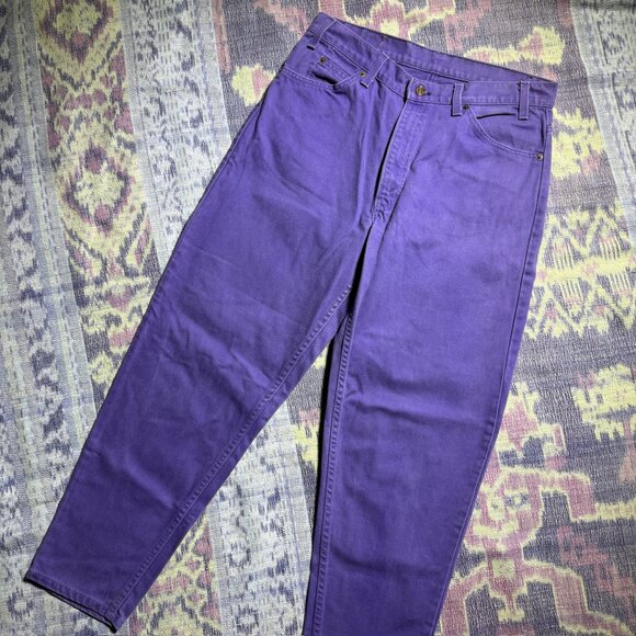 Levi's Vintage ORANGE TAB 560 Purple Denim Jeans Men's Size 33 x 30 - Picture 2 of 14